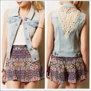 Pilcro and the Letterpress Jean Sleeveless Jacket
